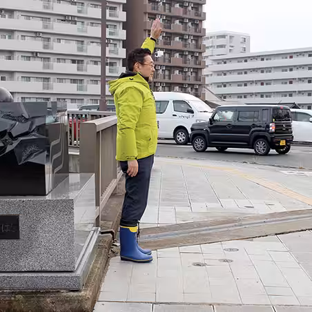 福井せいじ　辻立ち